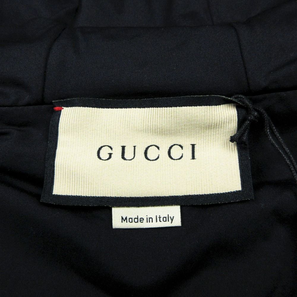未使用品 GUCCI グッチ GG ジャガード 総柄 ジップアップ フード