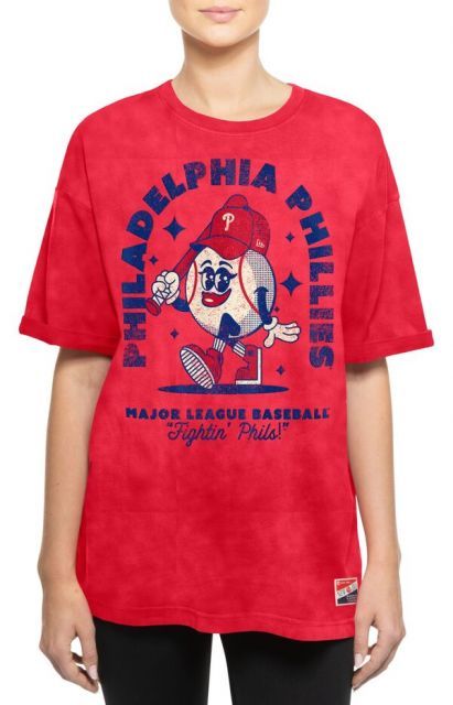 売れ筋商品|||ニューエラ カットソー トップス レディース Women's Red Philadelphia Phillies Throwback Lace Up T-Shirt Red Philadelphia Phillies New Era Women's Throwback Lace Up T