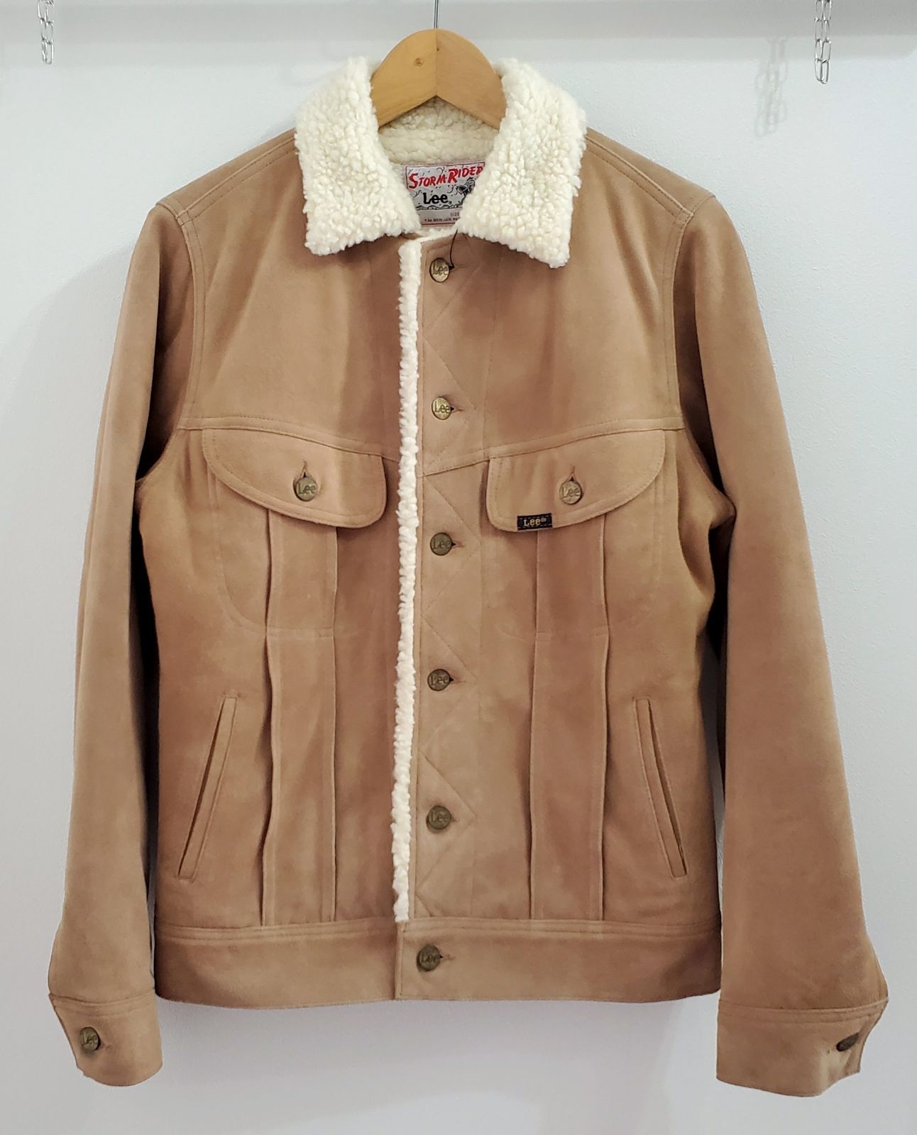 Leeリー□美品 2010s 山羊革 スエード 裏ボア STORM RIDER