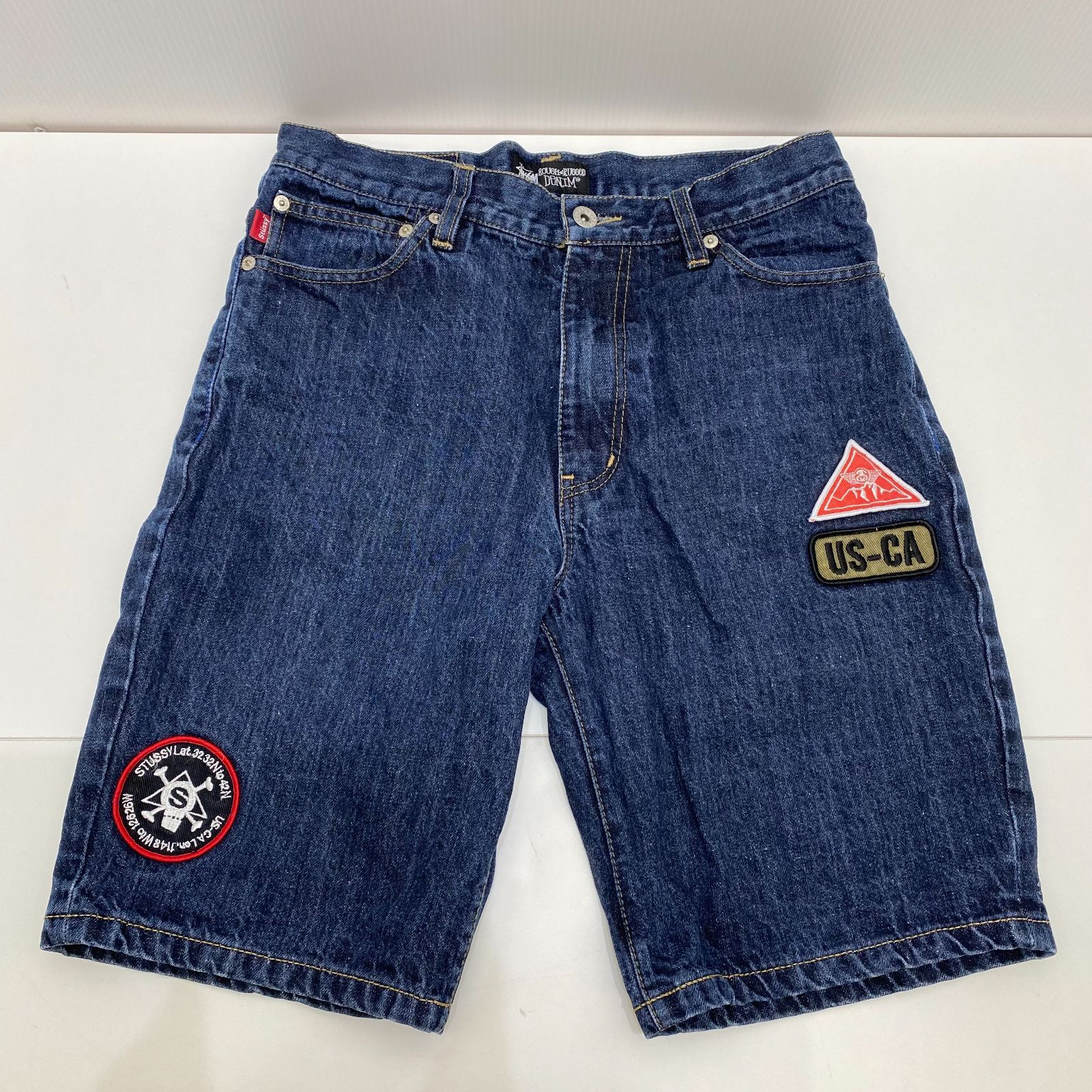 STUSSY ROUGHRUGGED DENIM ワッペン ハーフパンツ サイズ30 - メルカリ
