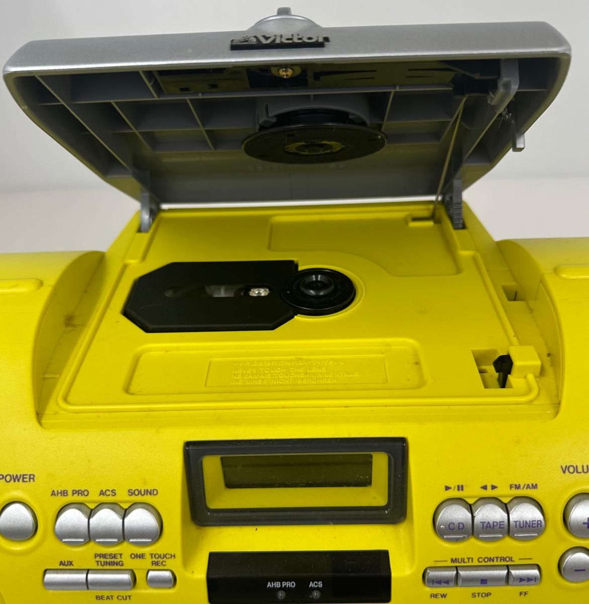 ジャンク】Victor ビクター CDラジカセ ドラムカン RV-X55 イエロー