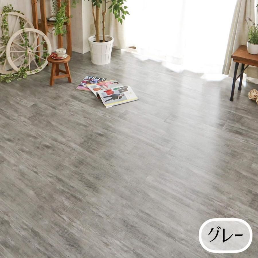 大幅値下げ】グラムスタイル フロアタイル (吸着 敷くだけ) 2畳用 24枚入 15×91cm 木目 調 接着剤不要 撥水 DIY カット可能  床暖房対応 GRY STORE本店 メルカリ