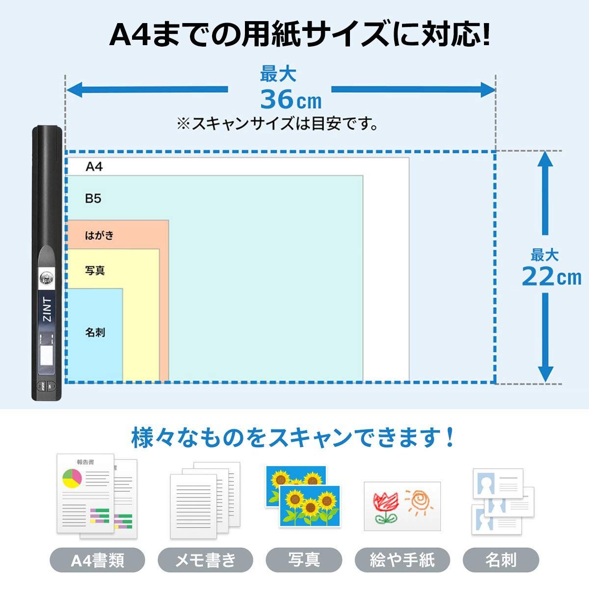 最大900dpi対応
