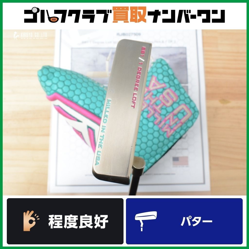 品 鑑定書付 ベティナルディ BETTINARDI BB1 303SS GOLD FLAME 2021年 パター 34.25インチ ゴールド フレーム ピン型 ブレード型