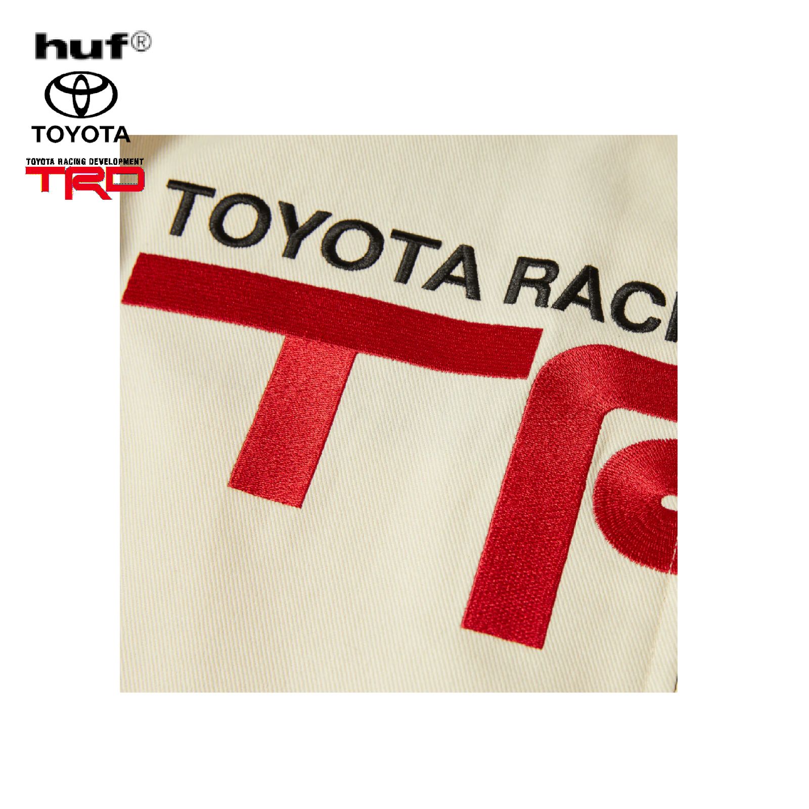 新品] HUF X TOYOTA TRD PODIUM RACING JACKET [JK00486-MLT-CREAM 