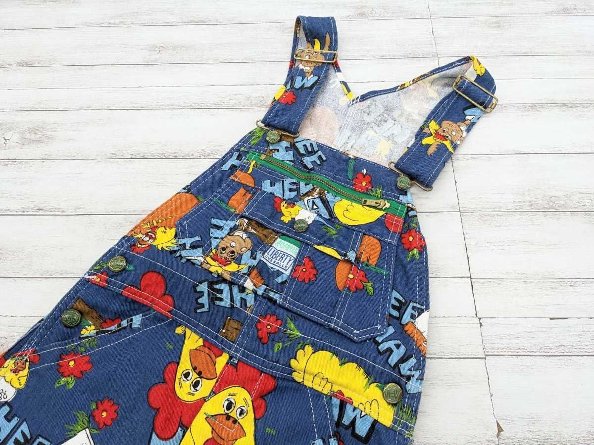 LIBERTY OVERALLS オーバーオール 70s プリント USA製 ヴィンテージ ...