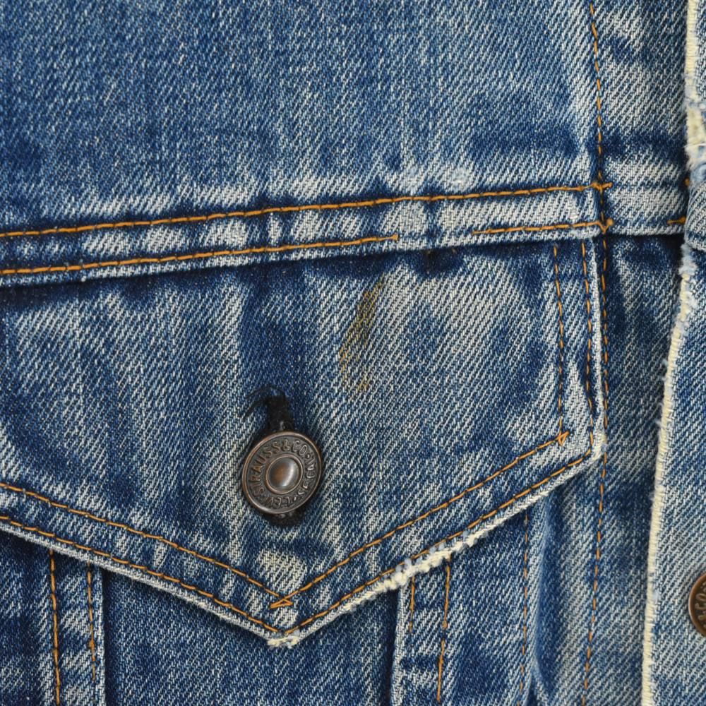 Levi's (リーバイス) 60S VINTAGE 70505 BIGE 不均等V デニム