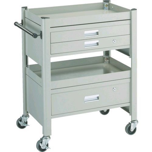 7営業日以内発送 トラスコ中山 TRUSCO TCW-81 ADE コンビネーションワゴン ６４３Ｘ４２７ＸＨ８８０ １段 ２段引出付 304-7491 販売不可