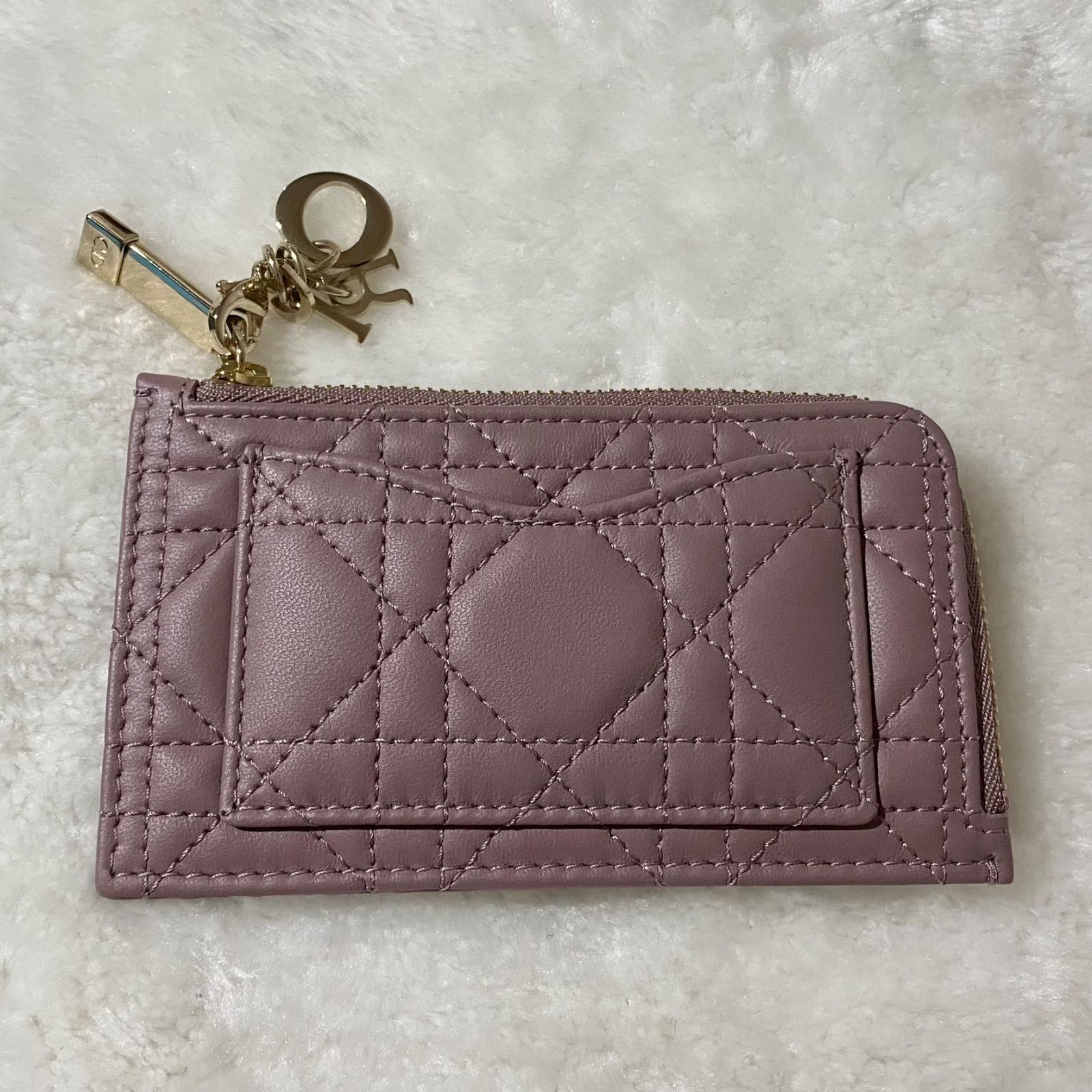 レディ ディオール LADY DIOR コンパクト ジップ カードホルダー 