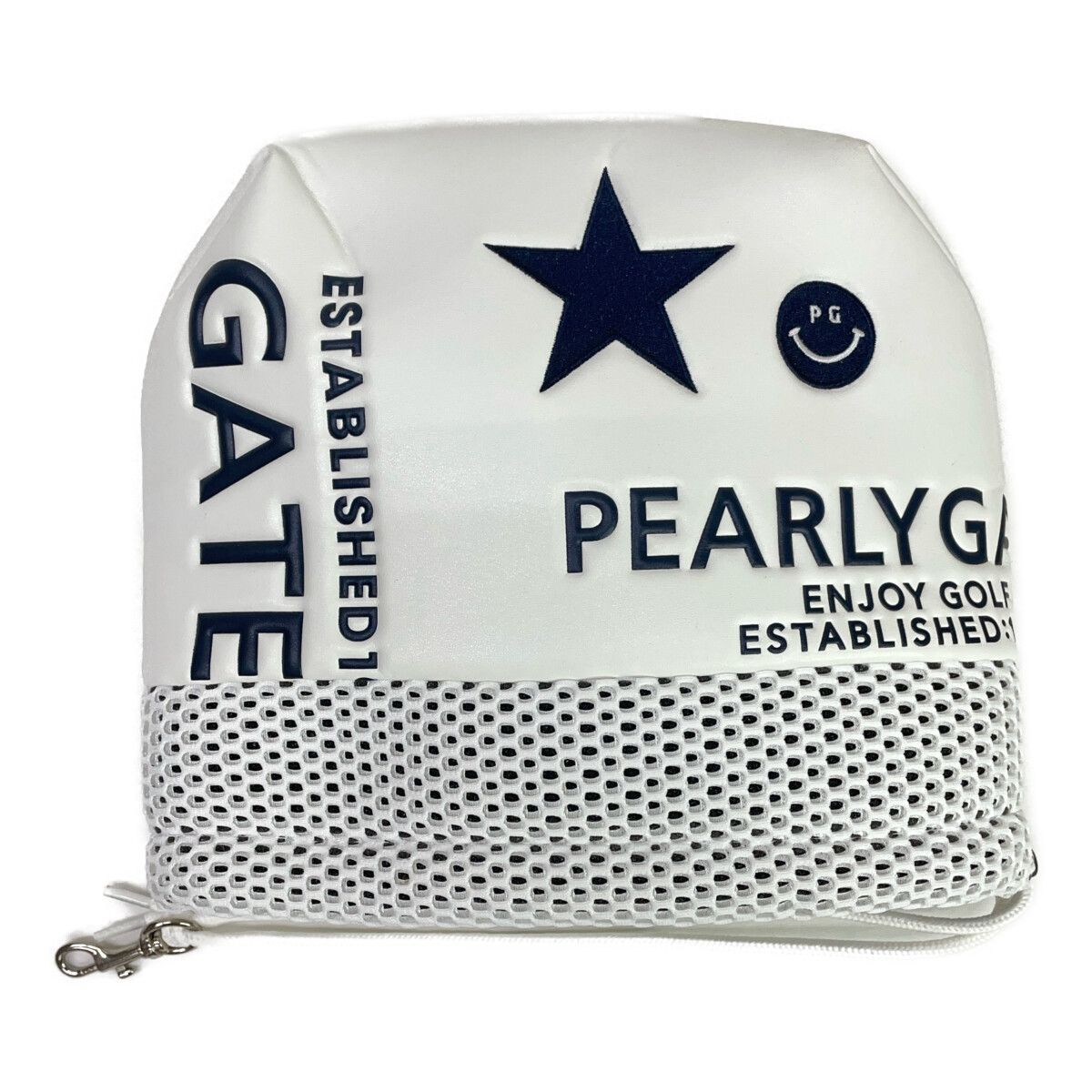 PEARLY GATES ゴルフバッグ ホワイト＋アイアンカバー付 中古 パーリーゲイツ PEARLY GATES アイアンカバー ホワイト 白