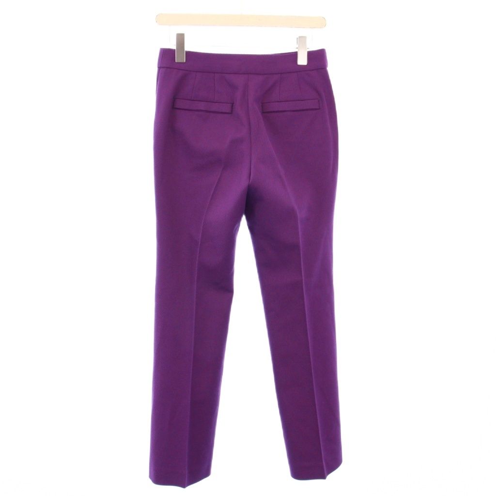 シクラス CYCLAS テーパードパンツ スラックス ジップフライ ウール ワン 36 紫 パープル BB