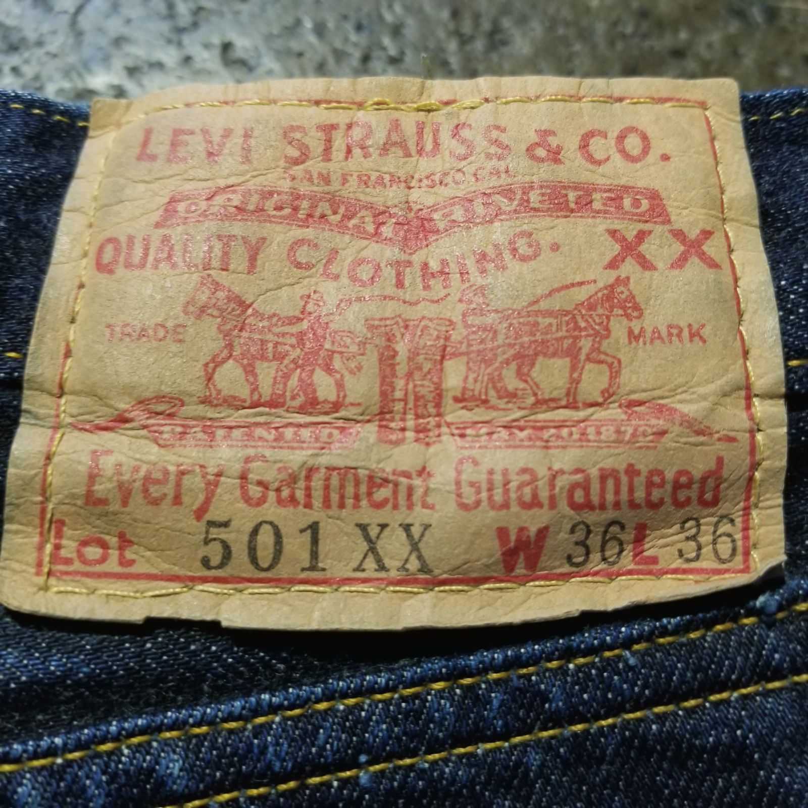 Levi’s 501XX 97年 USA製バレンシア 555 BIG E W36 LEVI'S 97年製 501XX 501-0003 1955モデル 555 バレンシア製 W36