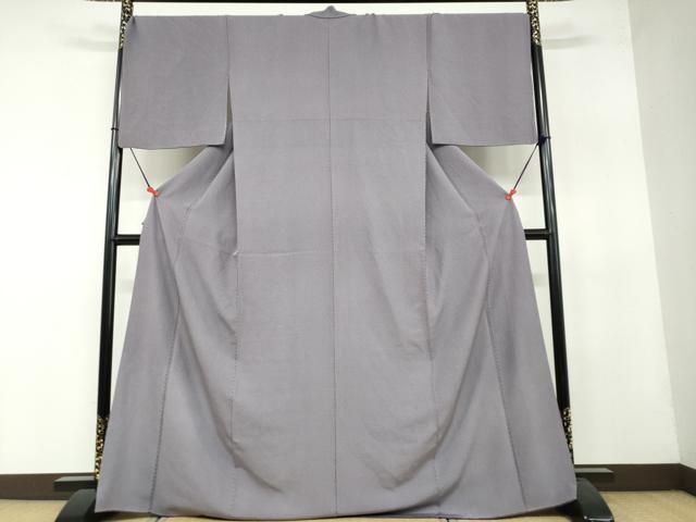 平和屋着物 江戸小紋 立涌文 反端付き ロング丈 正絹 DAAY5018ud