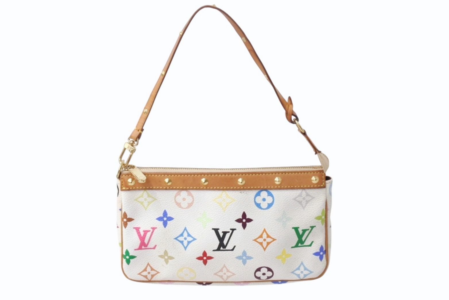 LOUIS VUITTON ルイヴィトン ポシェット アクセソワール アクセサリーポーチ M92649 モノグラム マルチ 村上隆 4b002121