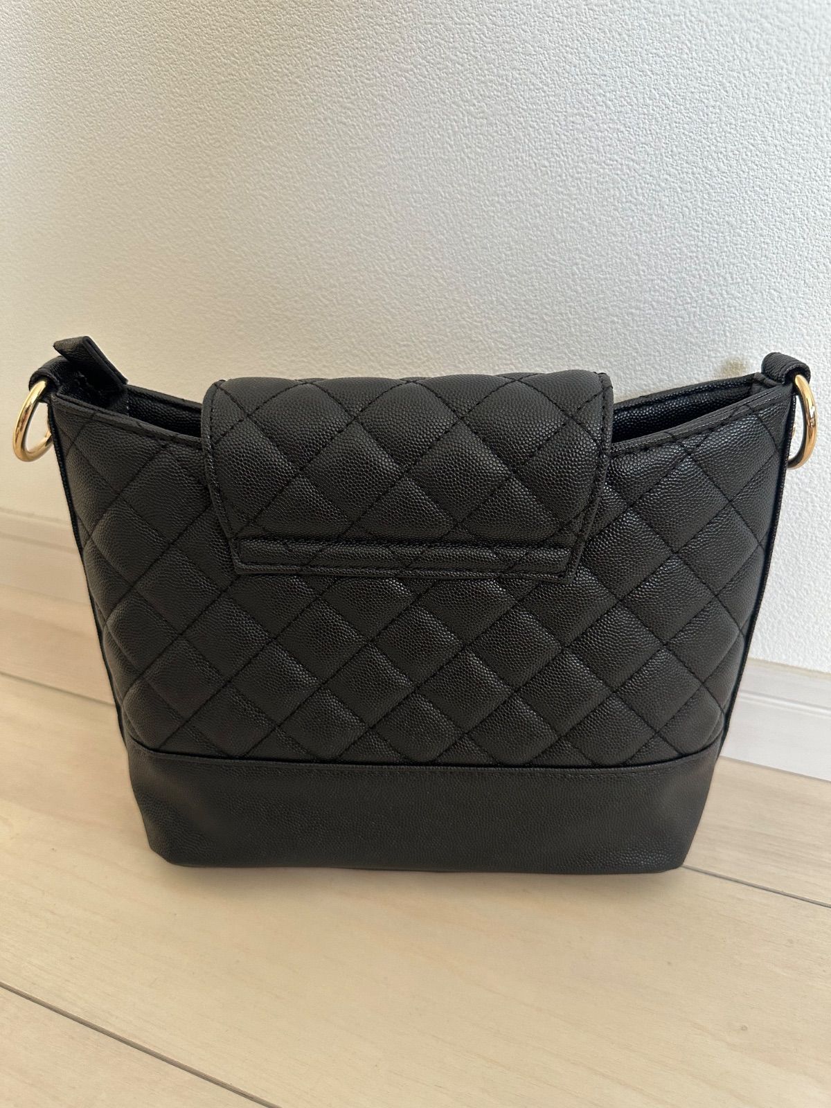 【美品】CHANEL 2WAYノベルティ ショルダーバッグ シャネル CHANEL 2WAY ショルダー 27番台 ネイビー GD金具