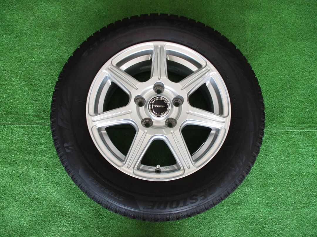 15インチ　中古スタッドレスセット　195/65R15　VRX2　6-15　5H100　+45　トップラン【M192・大和店】