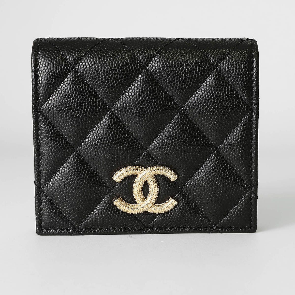 新品 シャネル CHANEL 2つ折り財布 SMALL WALLET ブラック - メルカリ 