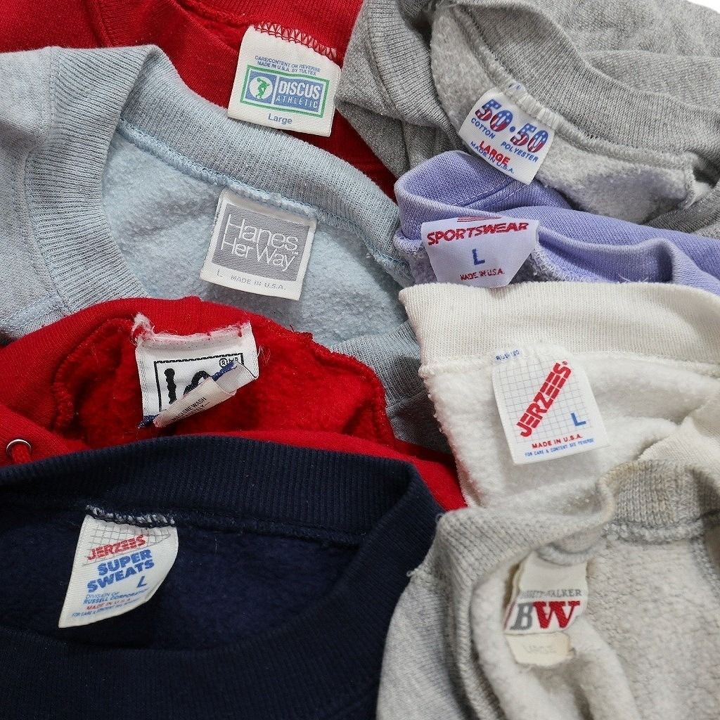 古着卸 まとめ売り USA製 パーカー スウェット 8枚セット (メンズ XL ) 無地 カレッジ風 モックネック ハロウィン 中古 古着 NB7073 【お買い得，低価】