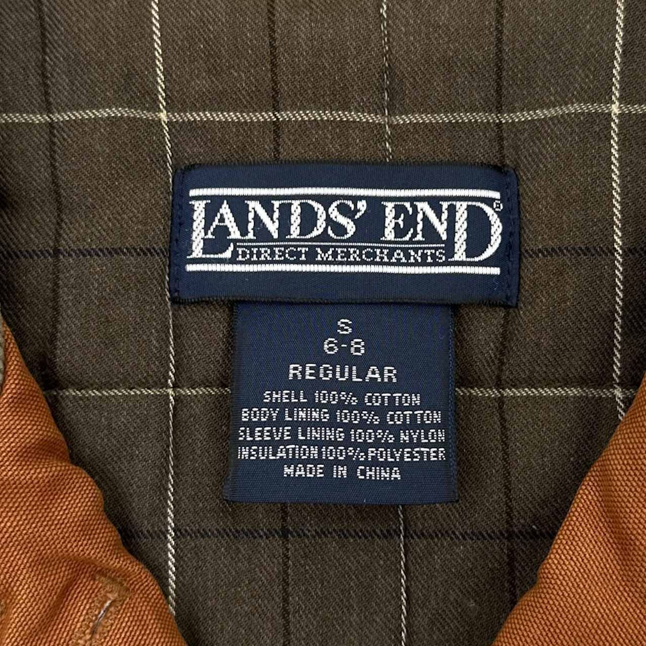 90s ヴィンテージ LANDS'END ランズエンド 裏チェック