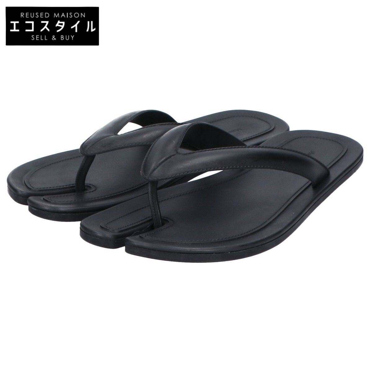 Maison Margiela メゾンマルジェラ S58WX0096 ブラック タビ トングサンダル 37