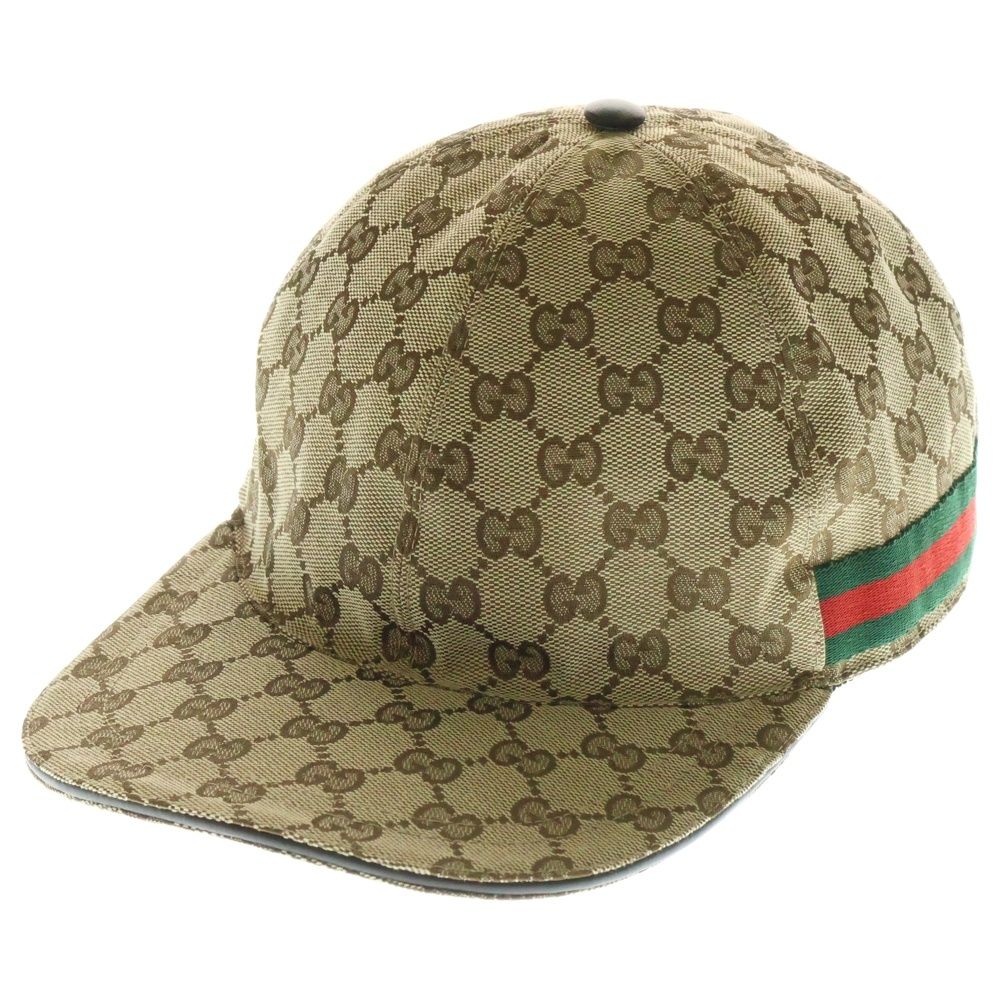 GUCCI グッチ GGキャンバス ベースボース キャップ ベージュ キャンバス 200035