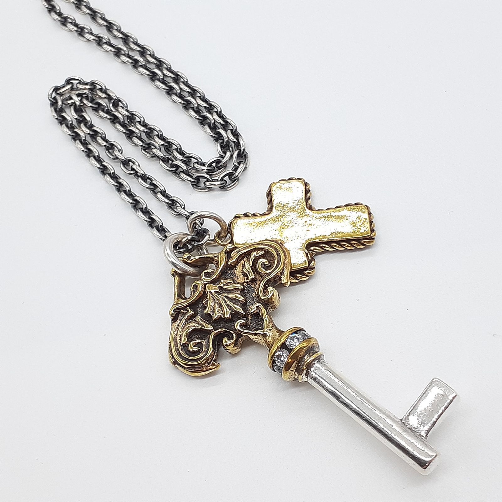 e.m. イーエム BRASS SILVER 925 2005年 クリスマス限定 ネックレス 