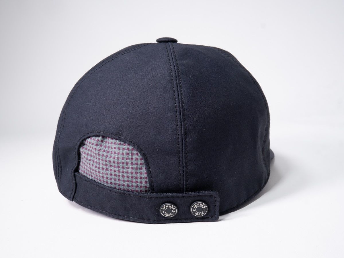 【刺しゅうとカラーがポイントに】HERMES Serena Nauticキャップ serena-nautic-cap--251055N BY-