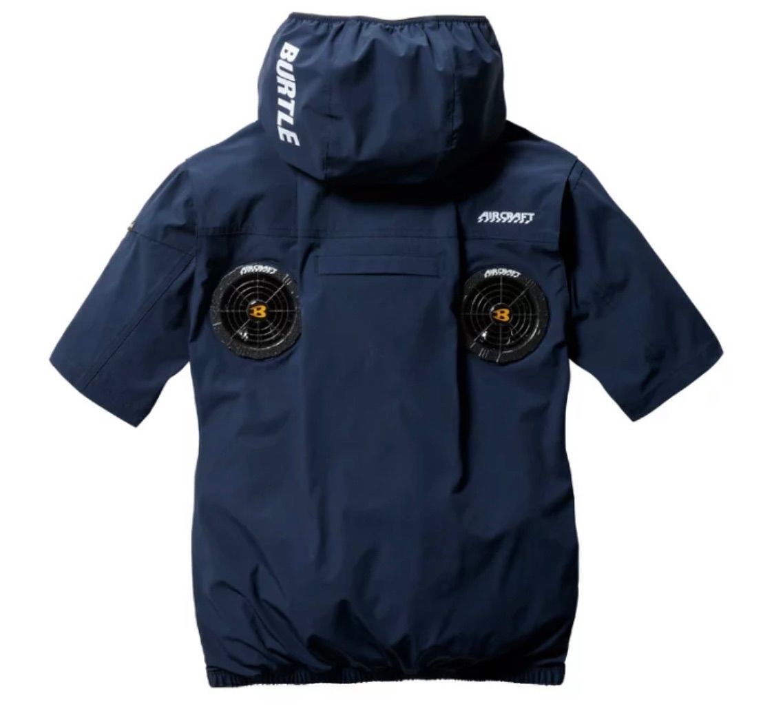 バートル AC2036 AC半袖ブルゾン カーキ XL ハイバックFAN装着  