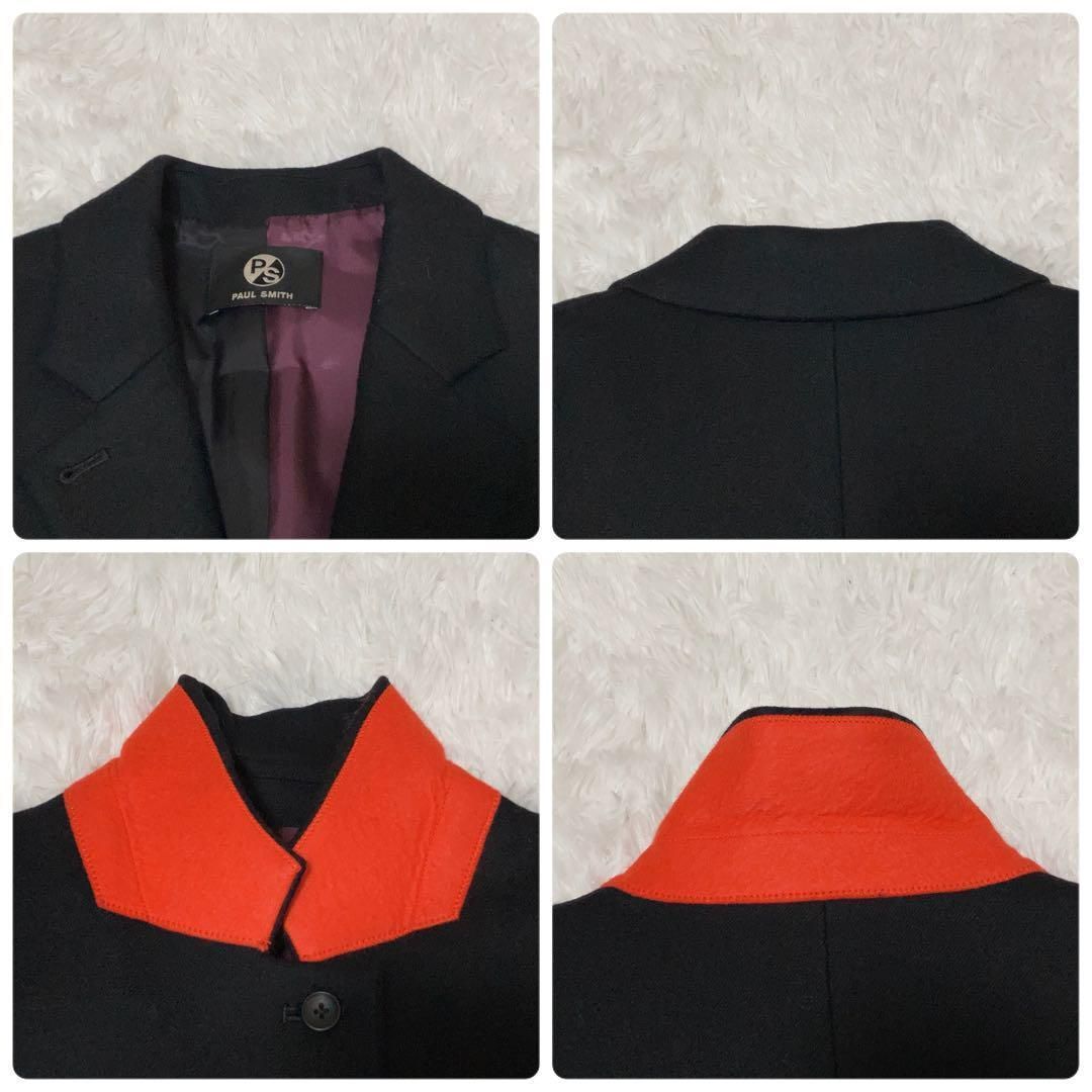 極美品　PS PAUL SMITH パープル紫　比翼チェスターコート　42 Paul Smith - Paul Smith ポールスミス チェスターコート M 紫