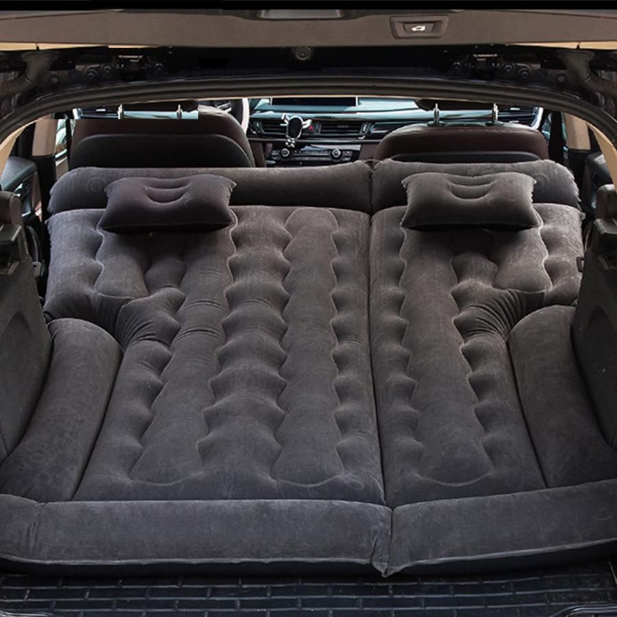 車中泊 ベッド 車載 エアーマット適マツダ CX-3 CX-5 CX-8 CX-7 CX-30 CX-9空気ポンプと2つの枕で持ち運びと掃除が簡単なフ