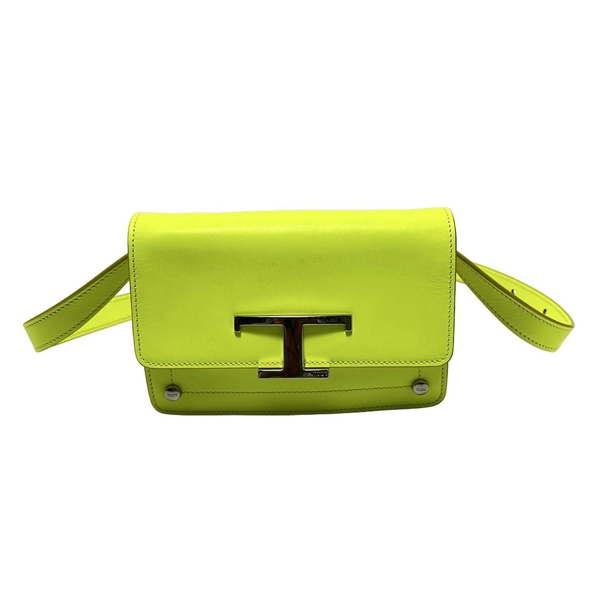 【Tod's】lady's ショルダーハンドbag タイムレス Yellowカラー TOD'S - トッズ TOD'S ショルダーバッグ ハンドバッグ レザー