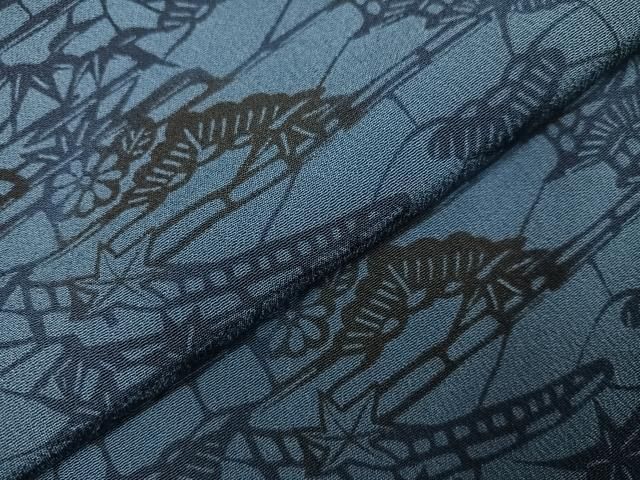 平和屋着物□上質な小紋 青海波 暈し染め 正絹 逸品 AAAZ6323nf