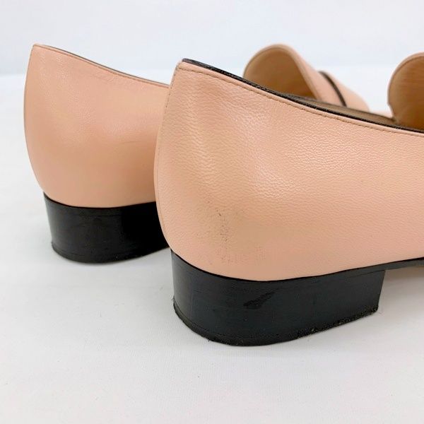 GUCCI GGマーモント スクエアトゥ レザー ローファー シューズ