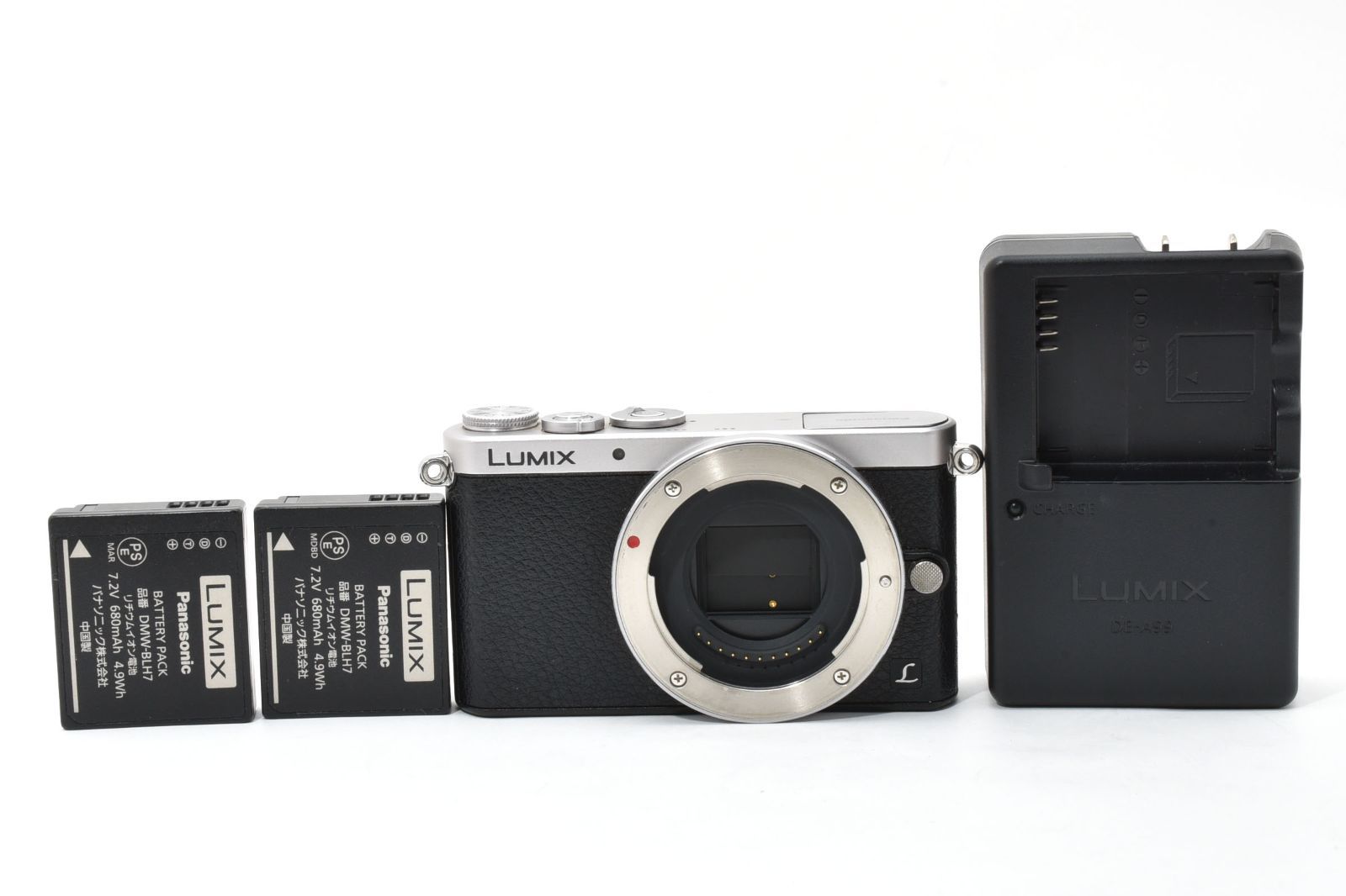 上品 Panasonic DMC-GM1 ボディ シルバー バッテリーチャージャーセット