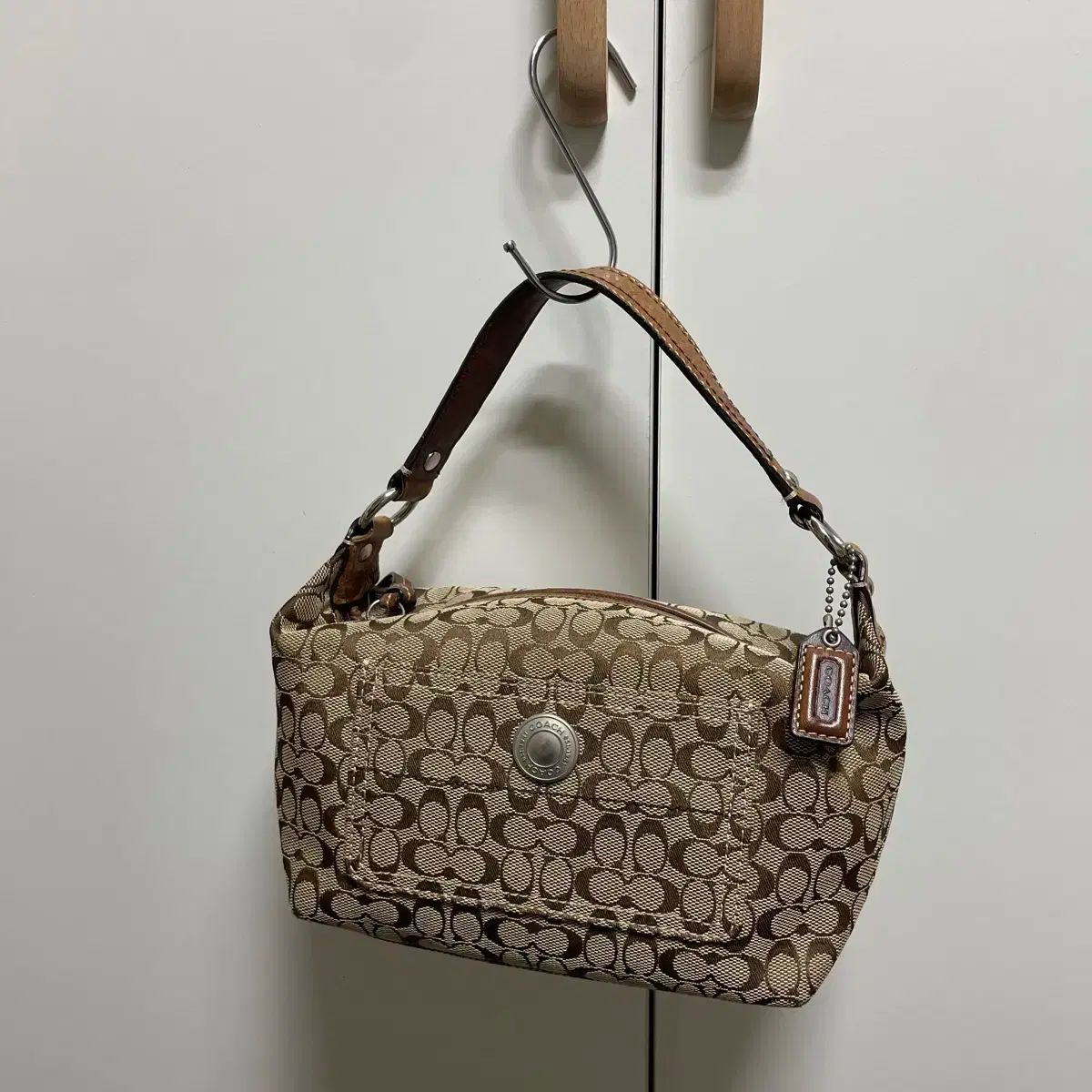 国内発送☆COACH コーチ ミニ ハンドバッグ ツイード マルチ コーチ COACH ボストンバッグ シグネチャーミニベネット