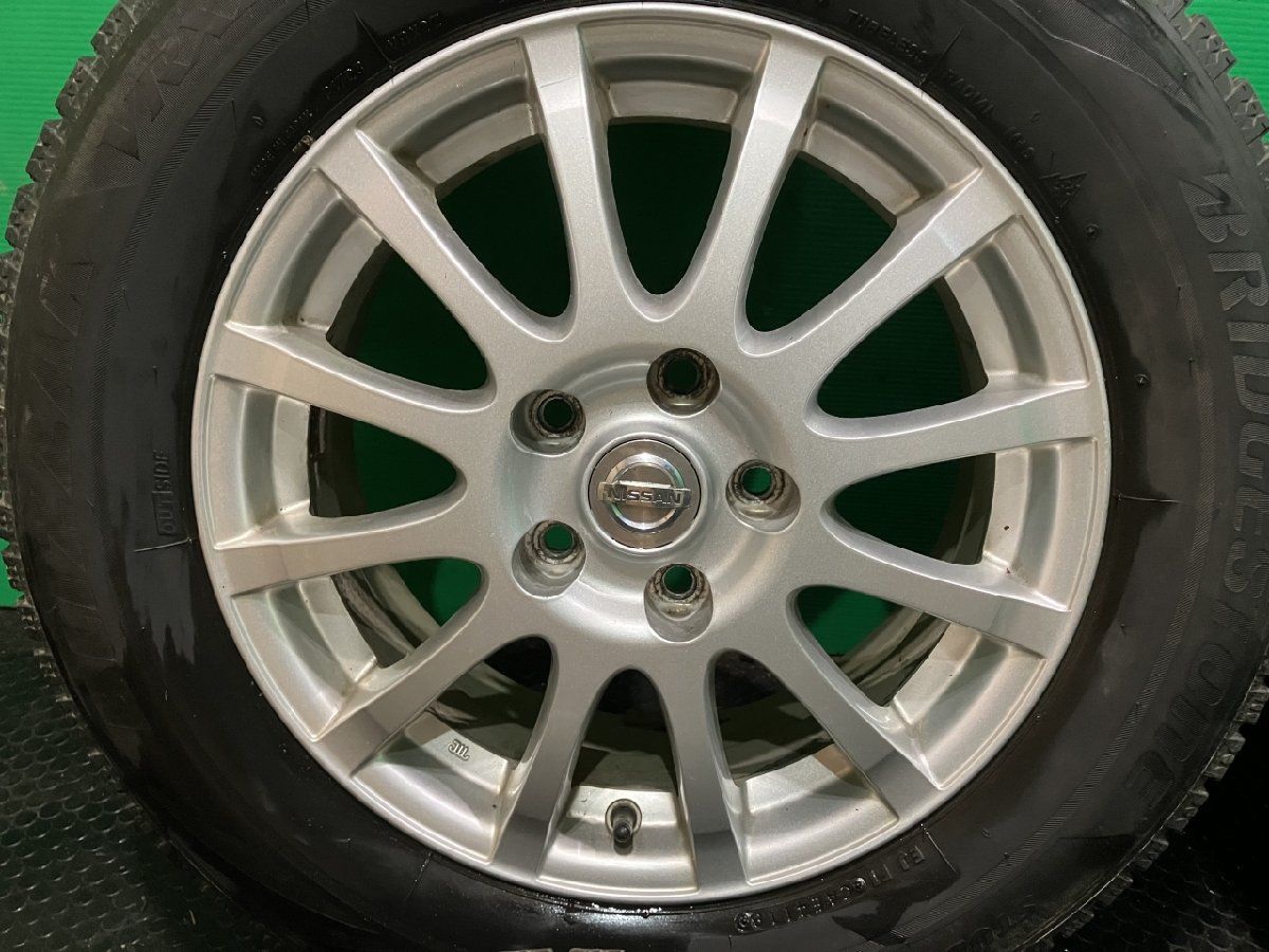 BS BLIZZAK VRX2 215/60R16】スタッドレス【日産 純正ホイール 16  