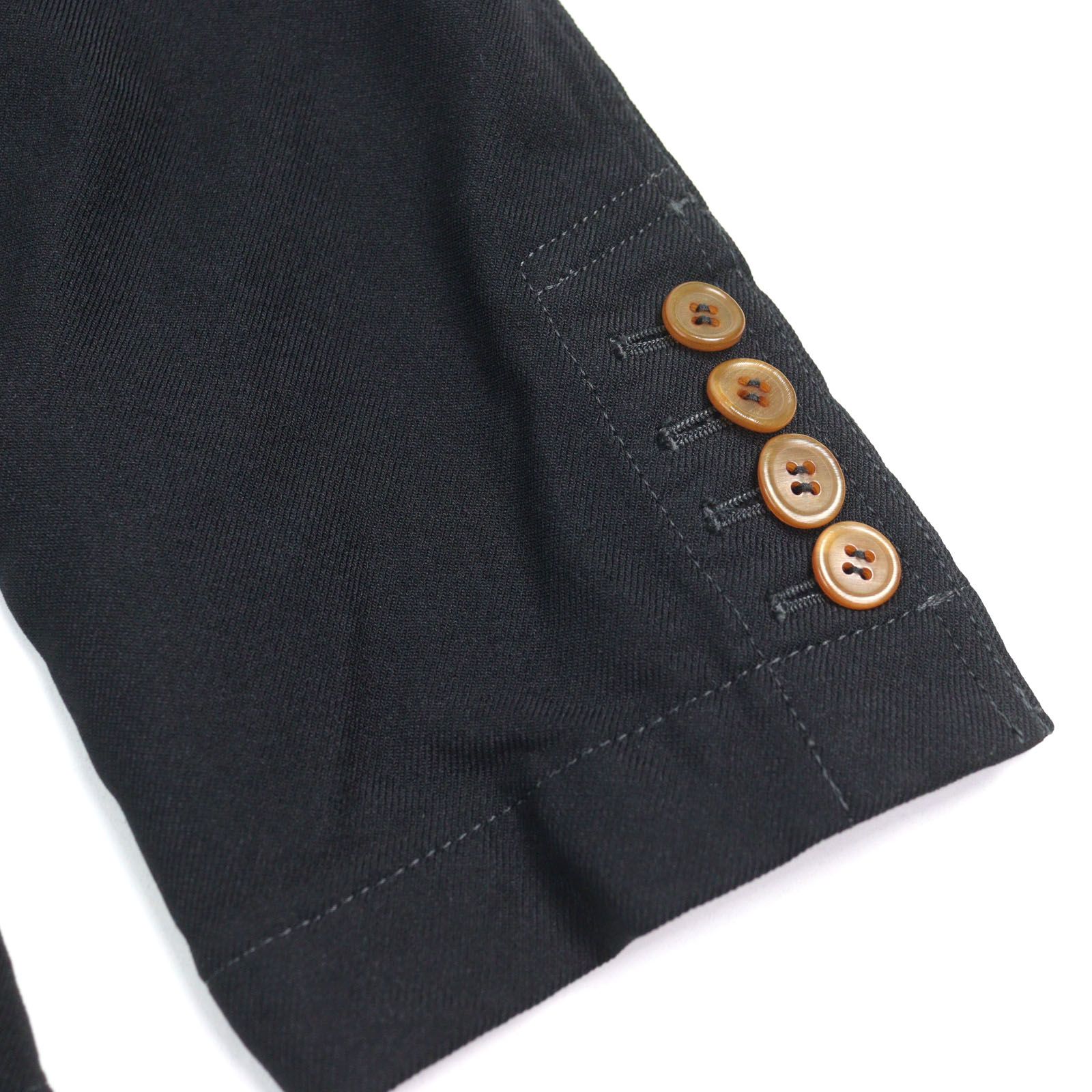 専用★17SS ブラックコムデギャルソン 2B テーラード ジャケット M 極美品○COMME des GARCONS HOMME DEUX コムデギャルソン オム