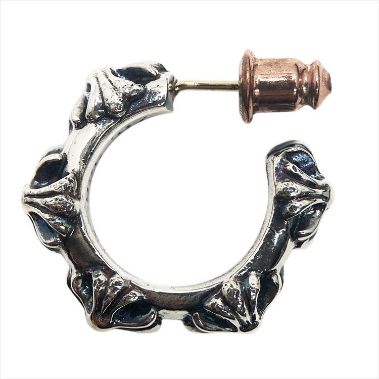 Chromehearts クロムハーツ HOOP CROSS SML クロスバンドフープ ピアス シルバー