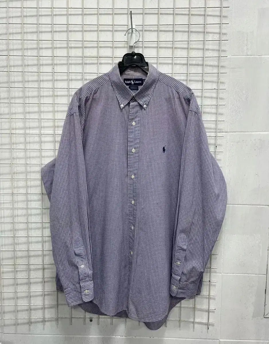 ポロ メンズ ロゴ チェック シャツ 110