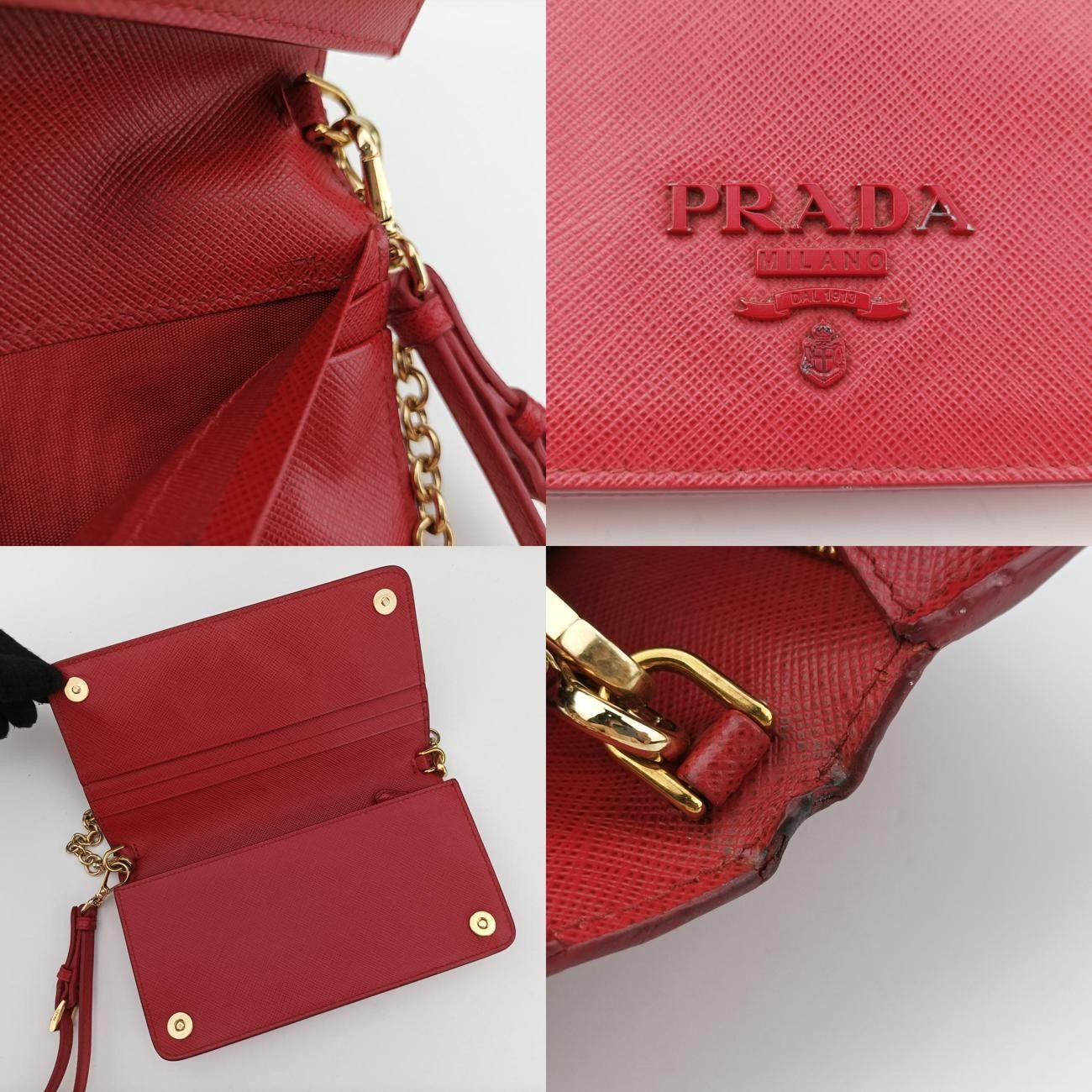 プラダPradaメタル ウォレット