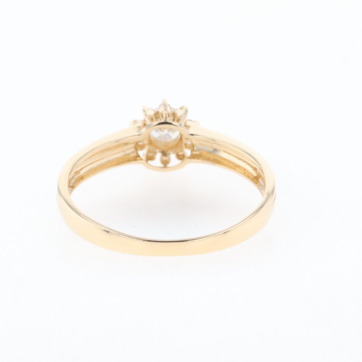 k18 メレダイヤ11号リング メレダイヤ デザインリング 11号 K18