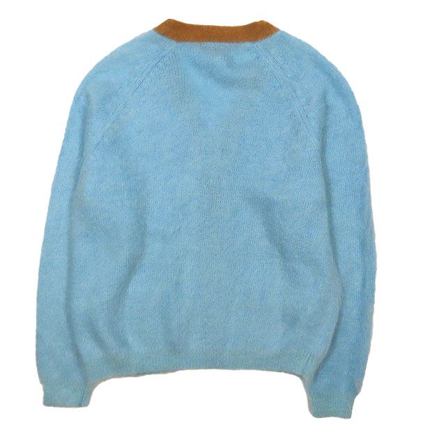 完売品 CABaN モヘヤVネックバイカラーカーディガン ウールカシミヤ