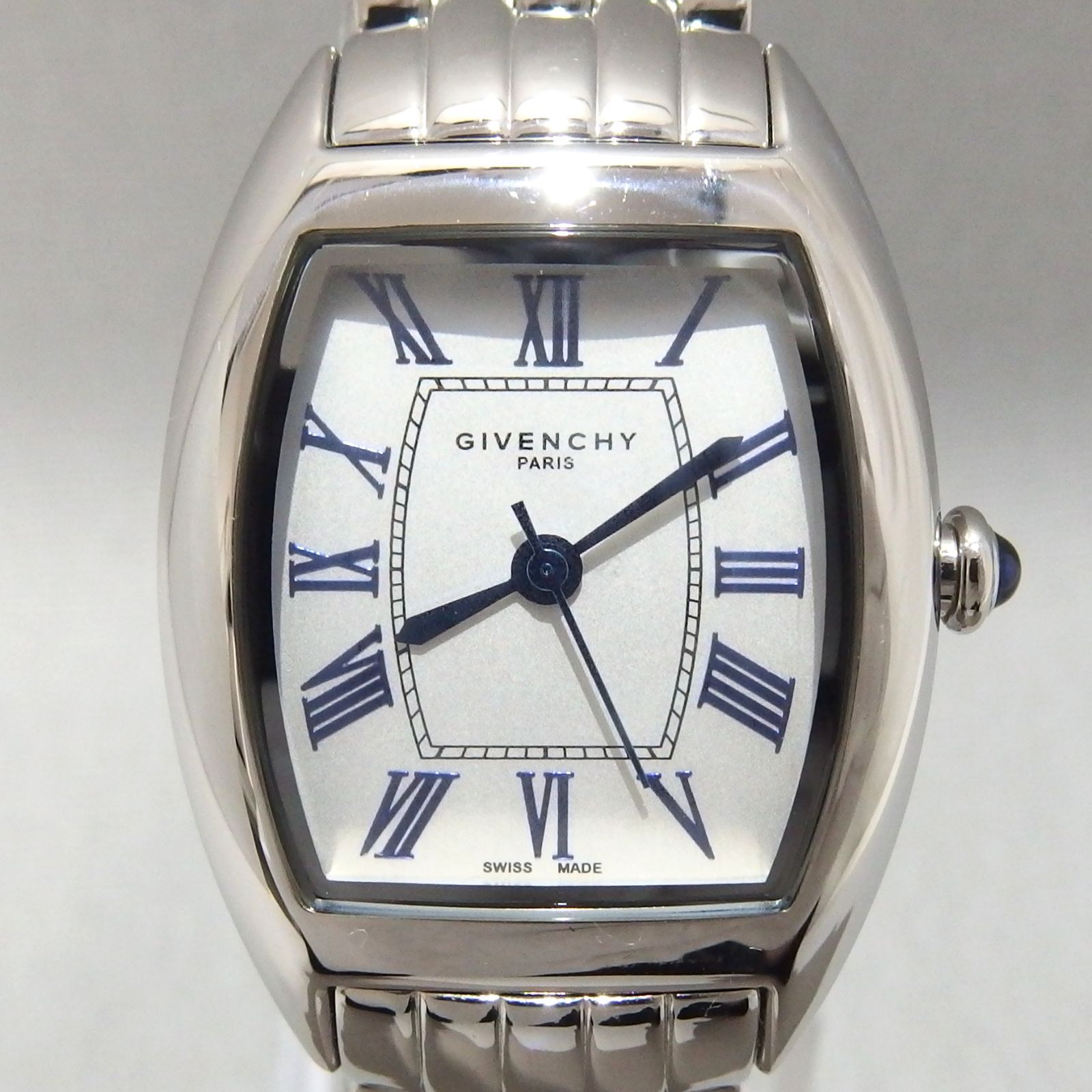 美品☆GIVENCHY HELVETICA REG.003009685 トノー レディース クォーツ