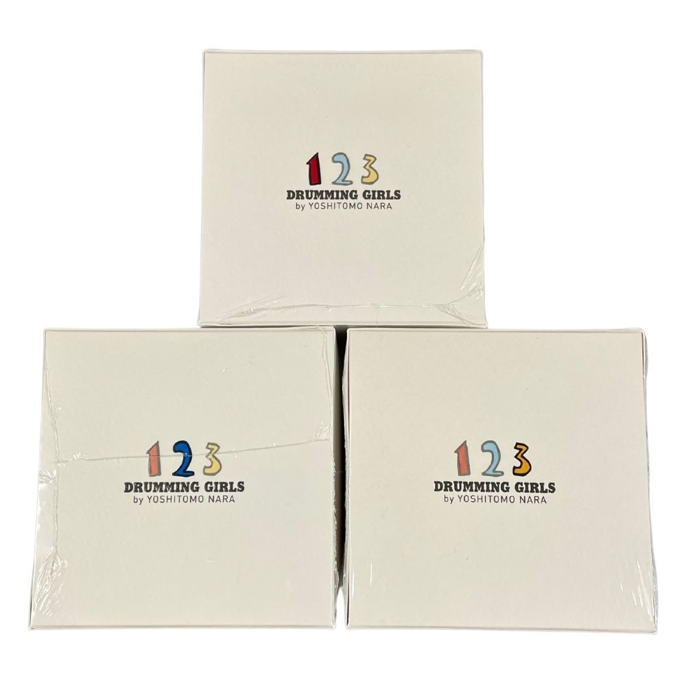 奈良美智 ドラミング・ガール 1、2、3 3体セット フィギュア
