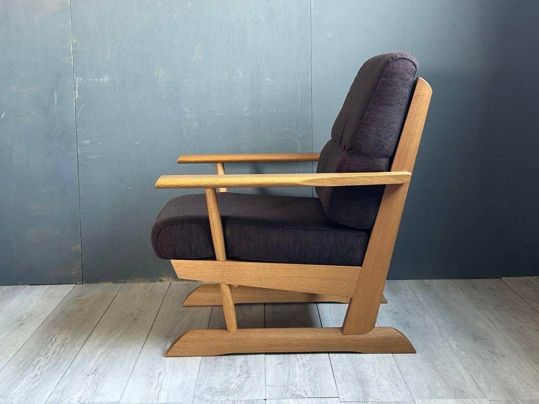 展示品 飛騨産業/キツツキ オーク無垢材チェア「KAYA/カヤ」 2人掛け