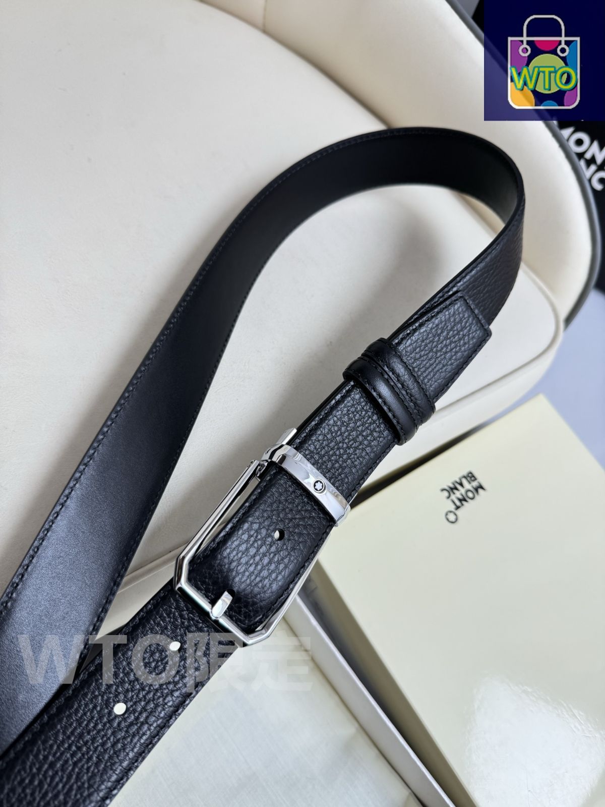 montblancモンブラン ビジネス レザーベルト リバーシブル モンブラン