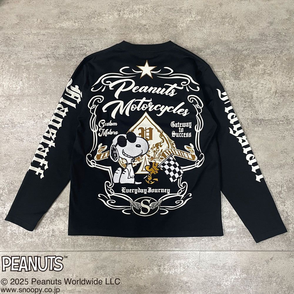 SNOOPY×Flagstaff PEANUTS MOTORCYCLE TEE フラッグスタッフ
