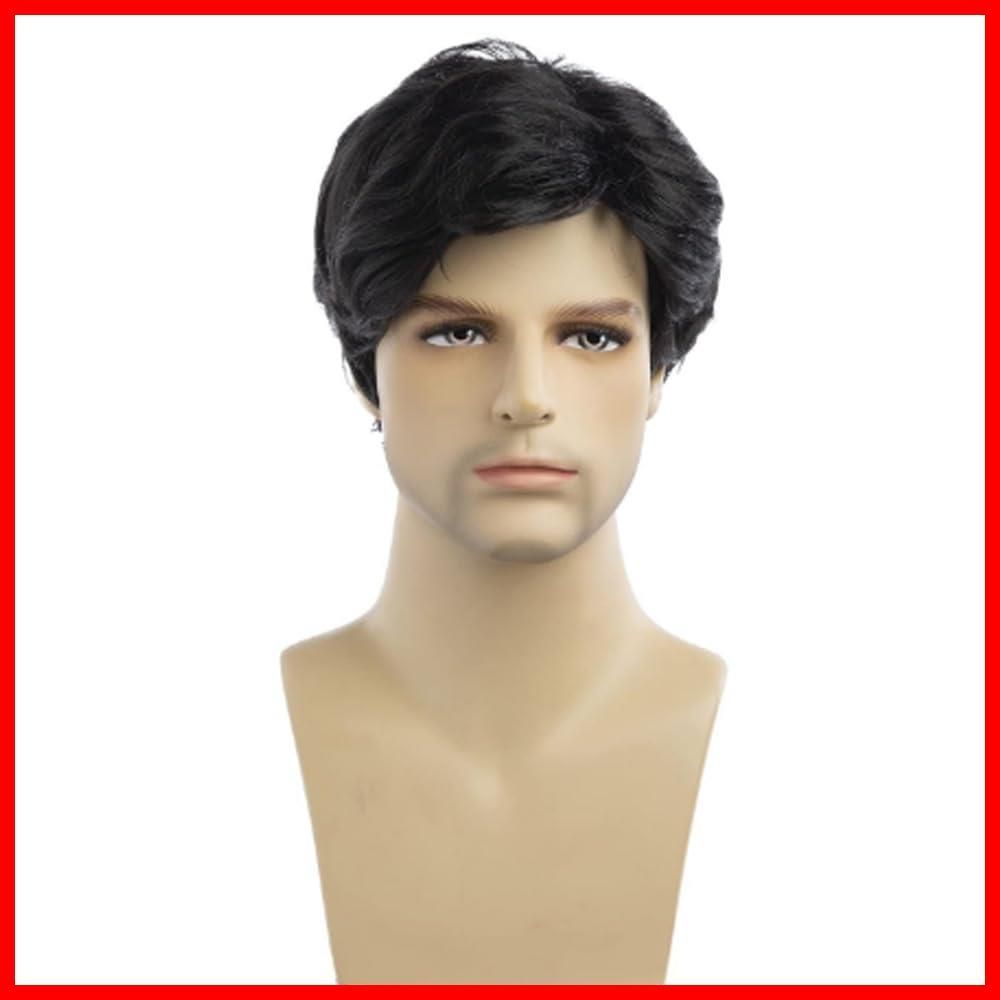 【人気商品】おじいちゃん 父 ビジネス かつら ふわふわ 短い 欧米 自然 wig 通気 ショート 耐熱 コスプレ フルウィッグ 男装 変装 Halloween パーディー 紳士 イケメン イメチェン 白髪 ふわゆる