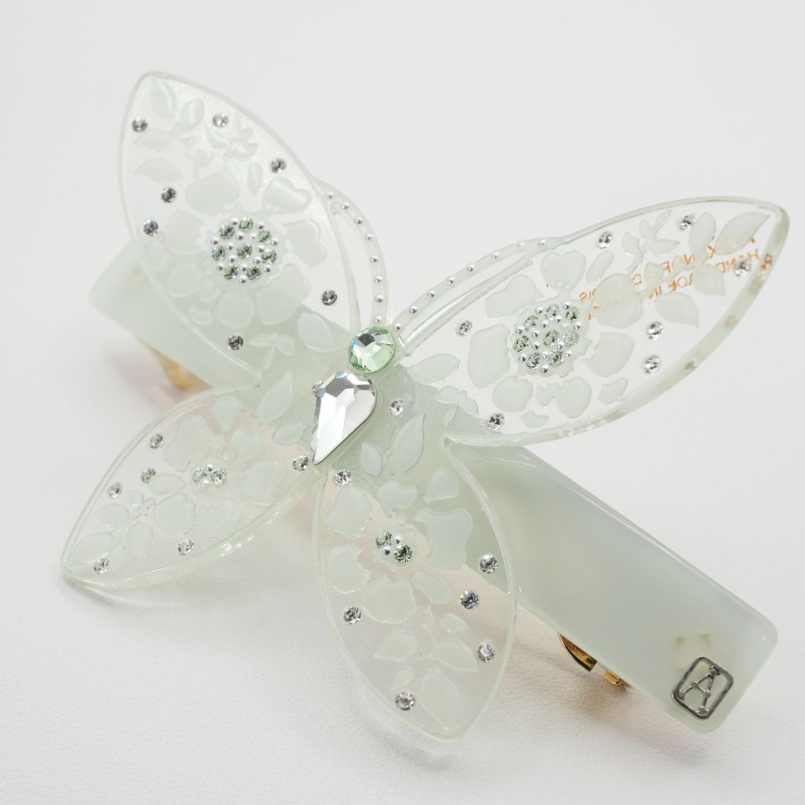 未使用　アレクサンドルドゥパリ　バタフライ　バレッタ　蝶 希少 美品 アレクサンドルドゥパリ 蝶々 バレッタ バタフライ⁄25-1305M