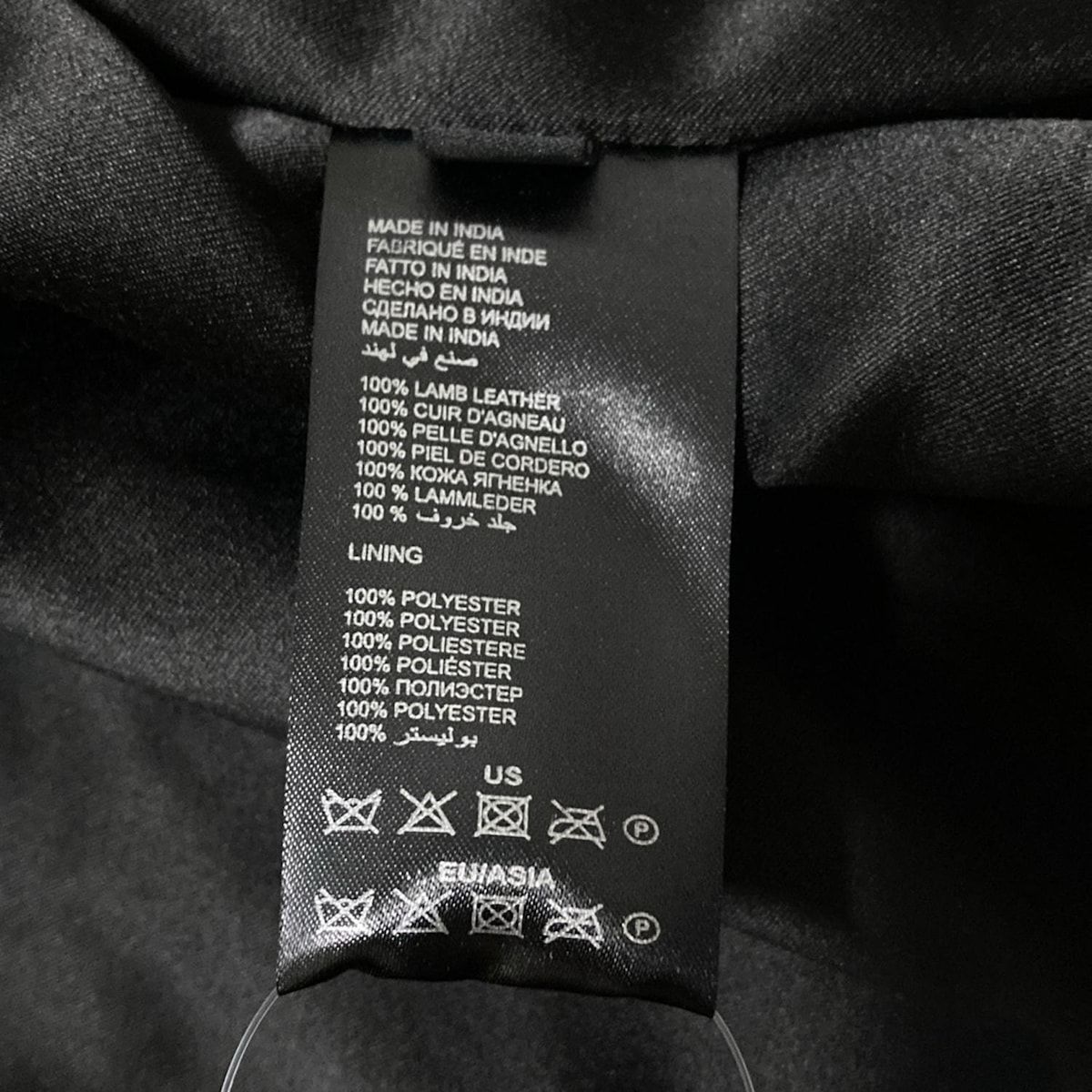 13日(木)迄！レザー ジャケット　ブルゾン　カールラガーフェルド KARL LAGERFELD(カールラガーフェルド) ブルゾン サイズFR38